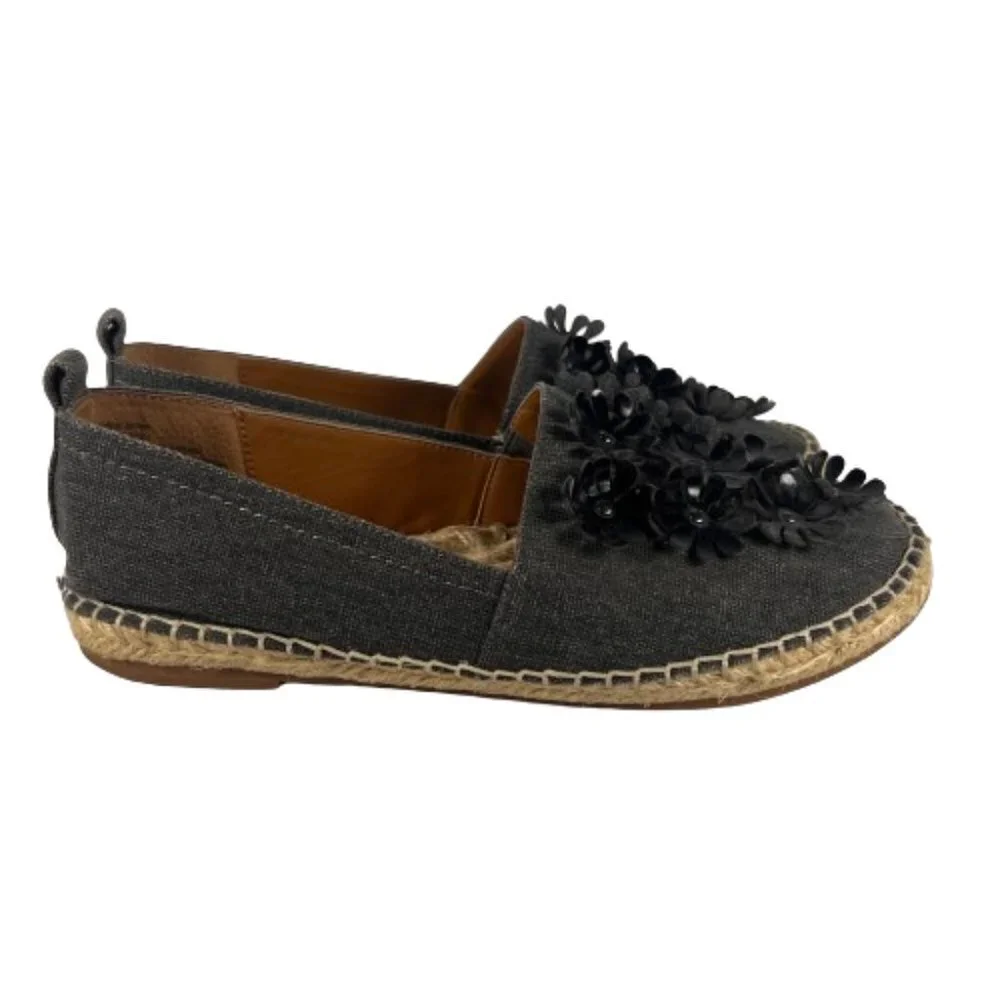 14th &‎ Union Womens Shoes Espadrille Flat Loafers 3D Flowers Bohemian Size 7.5